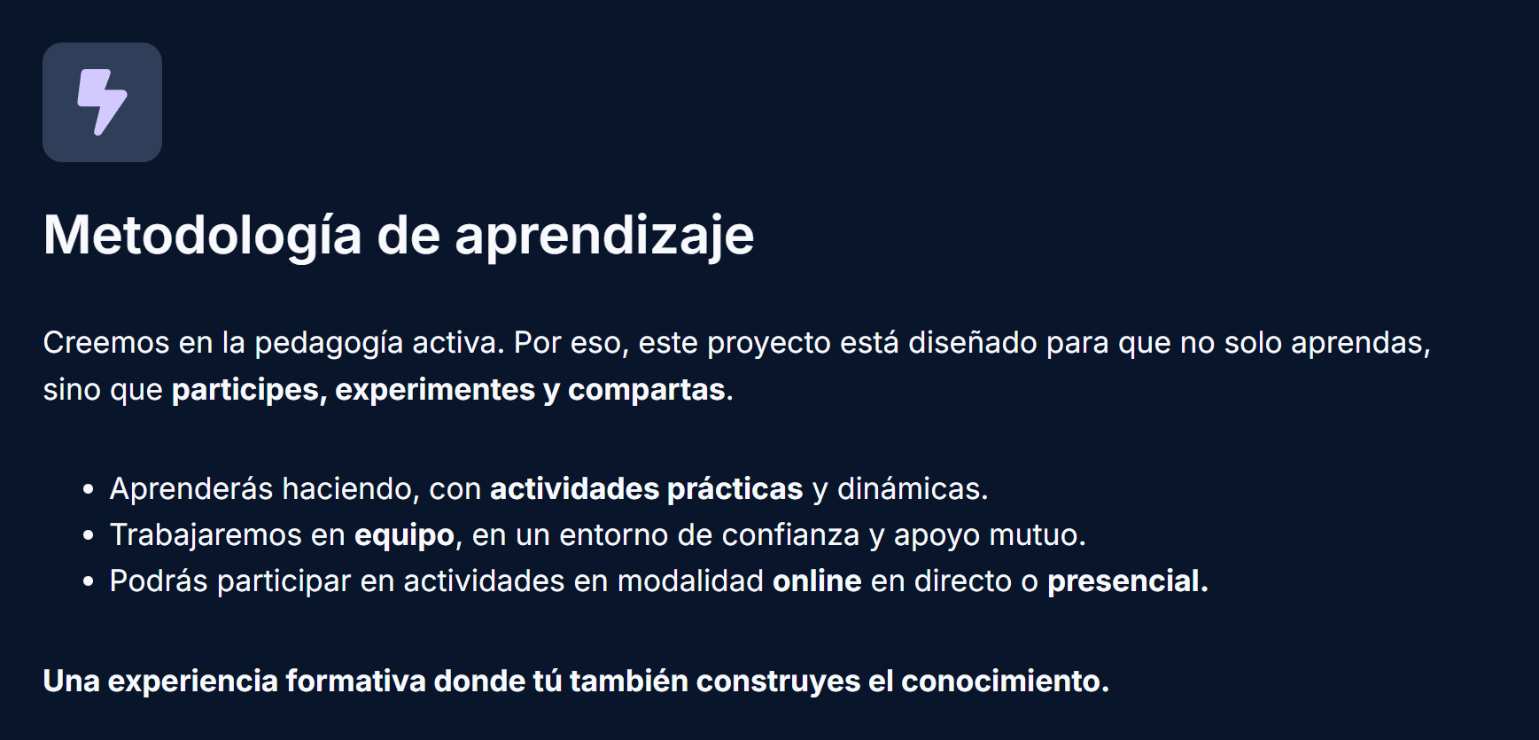 Metodología de aprendizaje